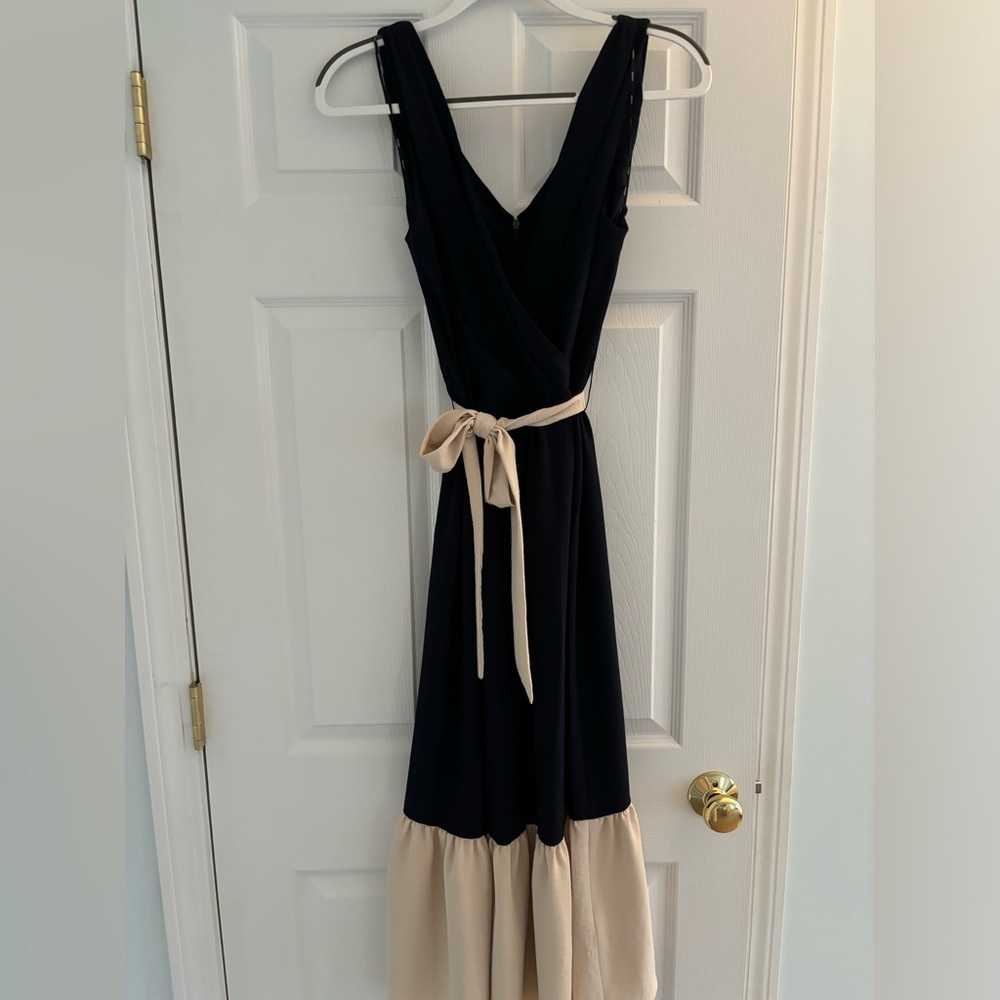 DKNY Navy Midi Dress